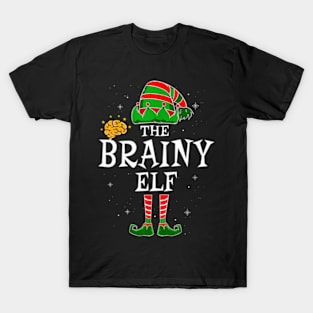 The Brainy Elf Group Matching Family Christmas Smart Funny T-Shirt